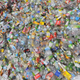A mountain of plastic water bottles seen at the Tzu Chi Foundation's recycling center in Taipei.